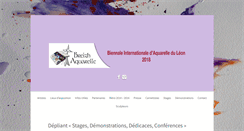 Desktop Screenshot of biennaleinternationaleaquarelleduleon.com