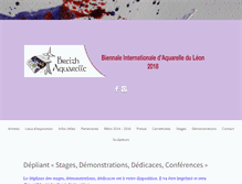 Tablet Screenshot of biennaleinternationaleaquarelleduleon.com